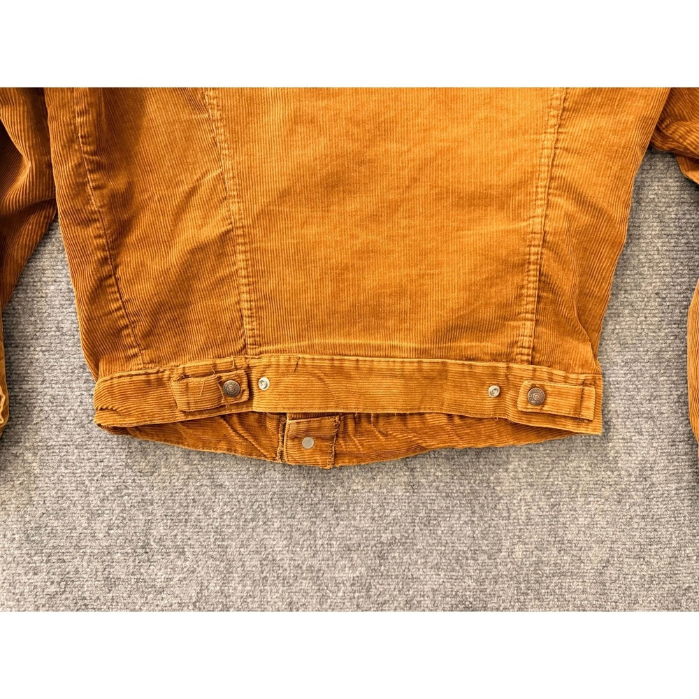 Vintage Levi's Women's Corduroy Trucker Jacket Size S Brown Tan Button Front - Picture 16 of 16